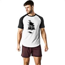 Camiseta Raglan Mustang Oil Art