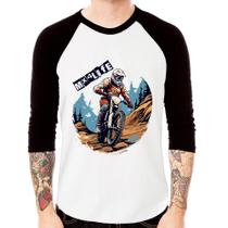 Camiseta Raglan MX4Life Manga 3/4 - Foca na Moda