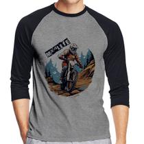 Camiseta Raglan MX4Life Manga 3/4 - Foca na Moda