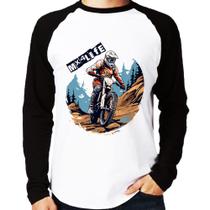 Camiseta Raglan MX4Life Manga Longa - Foca na Moda