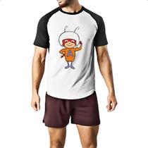 Camiseta Raglan Nostalgia Formiga Atomica Muque