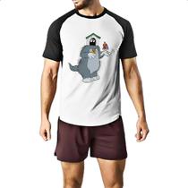 Camiseta Raglan Nostalgia Mini Polegar e Yogui Camiseta Raglan Nostalgia Mini Polegar e Yogui