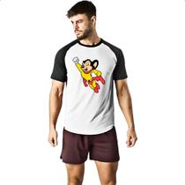 Camiseta Raglan Nostalgia Super Mouse Camiseta Raglan Nostalgia Super Mouse