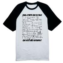 Camiseta Raglan O que eu falei voce nao entendeu