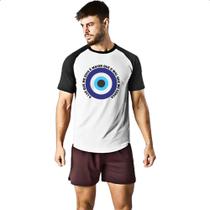 Camiseta Raglan Olho grego luz que me guia