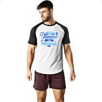 Camiseta Raglan Olho grego tempo negatividade Camiseta Raglan Olho grego tempo negatividade