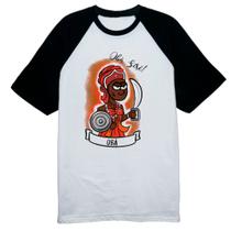 Camiseta Raglan Orixas Cartoon Oba sire