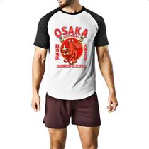 Camiseta Raglan Osaka Dotonbori Drunken Octopus Camiseta Raglan Osaka Dotonbori Drunken Octopus