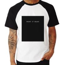 Camiseta Raglan Paint it Black - Foca na Moda