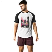 Camiseta Raglan Paris street art Camiseta Raglan Paris street art