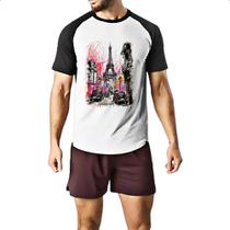 Camiseta Raglan Paris street art Camiseta Raglan Paris street art