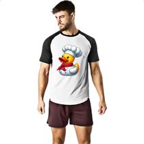 Camiseta Raglan Patinho de borracha Cozinheiro Camiseta Raglan Patinho de borracha Cozinheiro