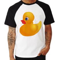 Camiseta Raglan Patinho de Borracha - Foca na Moda