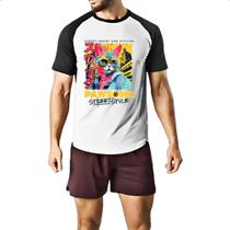 Camiseta Raglan Pawsome Street Style Camiseta Raglan Pawsome Street Style