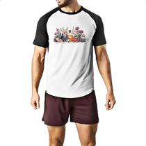 Camiseta Raglan Perfume alquimia de flores