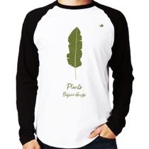Camiseta Raglan Plants Before Guys Manga Longa - Foca na Moda Camiseta Raglan Plants Before Guys Manga Longa - Foca na Moda