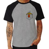 Camiseta Raglan Pocket Bug - Foca na Moda