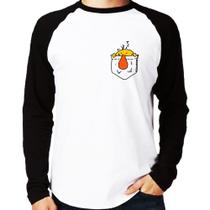 Camiseta Raglan Pocket Bug Manga Longa - Foca na Moda