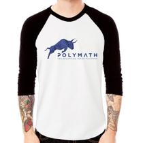 Camiseta Raglan Polymath The Securities Token Platform Manga 3/4 - Foca na Moda