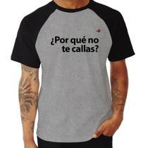 Camiseta Raglan Por qué no te callas - Foca na Moda