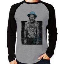 Camiseta Raglan Que que foi, que que foi, que que há Manga Longa - Foca na Moda Camiseta Raglan Que que foi, que que foi, que que há Manga Longa - Foca na Moda