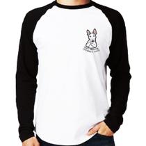 Camiseta Raglan Quem abandona cachorro é cuzão Manga Longa - Foca na Moda Camiseta Raglan Quem abandona cachorro é cuzão Manga Longa - Foca na Moda