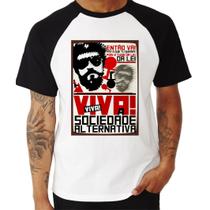 Camiseta Raglan Raul Seixas Viva a Sociedade Alternativa - King of Print