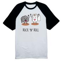 Camiseta Raglan Rock and Roll