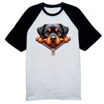 Camiseta Raglan Rottweiler no Ziper