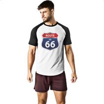 Camiseta Raglan Route 66 Camiseta Raglan Route 66