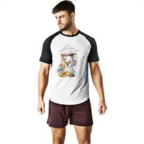Camiseta Raglan Salmos Deus e bom Camiseta Raglan Salmos Deus e bom
