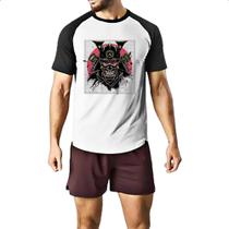 Camiseta Raglan Samurai Street Art Camiseta Raglan Samurai Street Art