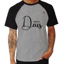 Camiseta Raglan Sempre foi Deus - Foca na Moda