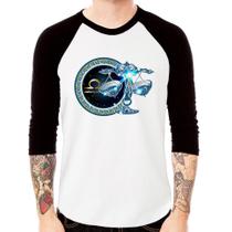 Camiseta Raglan Signo Libra Astrologia Manga 3/4 - Foca na Moda Camiseta Raglan Signo Libra Astrologia Manga 3/4 - Foca na Moda