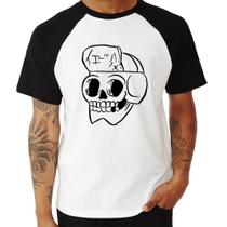 Camiseta Raglan Skull Skeleton - Foca na Moda