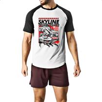 Camiseta Raglan Skyline Street Vibes Camiseta Raglan Skyline Street Vibes
