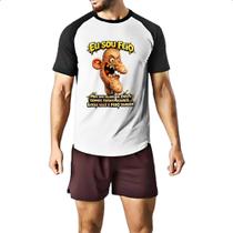 Camiseta Raglan Sou feio e voce tambem Camiseta Raglan Sou feio e voce tambem