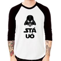 Camiseta Raglan Stá Uó Manga 3/4 - Foca na Moda