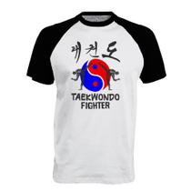 Camiseta Raglan Taekwondo Fighter Yin-Yang