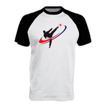 Camiseta Raglan Taekwondo kick in star