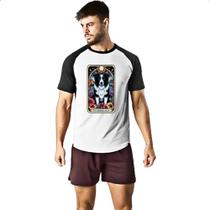 Camiseta Raglan Taro cachorro Border Collie Camiseta Raglan Taro cachorro Border Collie