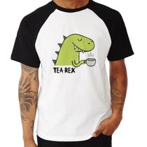 Camiseta Raglan Tea-Rex - Foca na Moda Camiseta Raglan Tea-Rex - Foca na Moda