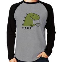 Camiseta Raglan Tea-Rex Manga Longa - Foca na Moda