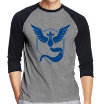 Camiseta Raglan Team Mystic Manga 3/4 - Foca na Moda