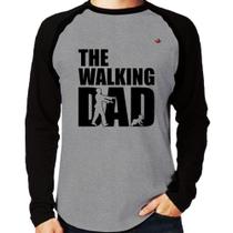 Camiseta Raglan The Walking Dad Paródia Meme Manga Longa - Foca na Moda