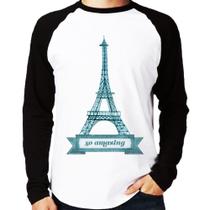 Camiseta Raglan Torre Eiffel Amazing Manga Longa - Foca na Moda