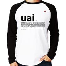 Camiseta Raglan Uai - Significado Manga Longa - Foca na Moda