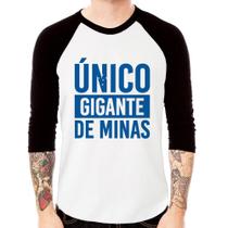 Camiseta Raglan Único gigante de Minas Manga 3/4 - Foca na Moda