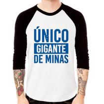 Camiseta Raglan Único gigante de Minas Manga 3/4 - Foca na Moda Camiseta Raglan Único gigante de Minas Manga 3/4 - Foca na Moda
