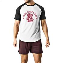 Camiseta Raglan Urso super skate